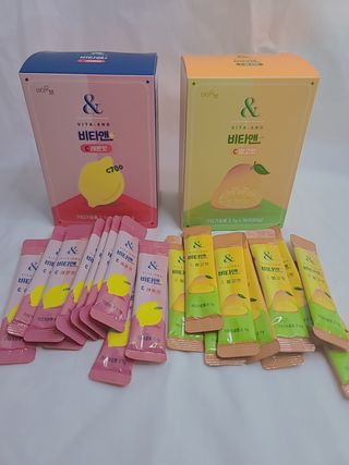 비타앤C 레몬맛, 망고맛 — 5점을 준 리뷰어가 2021년 6월 올린 사용 사진