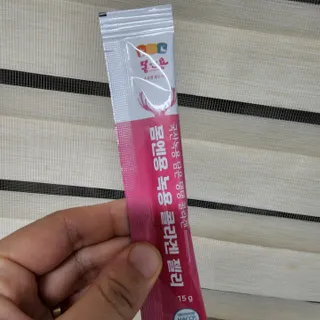 [몸엔용] 녹용 담은 탱탱 콜라겐 녹용 콜라겐 젤리 15g x 20포 — 5점을 준 리뷰어가 2022년 4월 올린 사용 사진