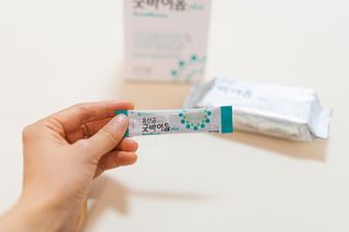 프리마인 유산균 국가지정연구소 선정, 살아있는 생유산균 200억 마리의 힘. 유산균n굿바이옴플러스 — 5점을 준 리뷰어가 2022년 4월 올린 사용 사진