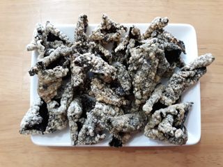 오봉산꽃부각 [만나식품] 오봉산 꽃부각 3가지 맛(오리지널, 새우맛, 매운고추맛) — 5점을 준 리뷰어가 2022년 12월 올린 사용 사진