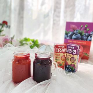 [롯데칠성] 야채듬뿍 더'진한 [롯데칠성] 야채는 이제 COLORFULL! 야채듬뿍  더 진한 레드 4개 +퍼플 4개 (총 8개) — 5점을 준 리뷰어가 2023년 6월 올린 사용 사진