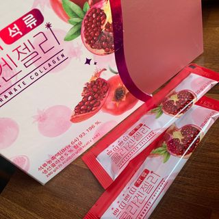 헬스업_쁘띠쁘띠석류콜라겐젤리_20g x 14포 — 3점을 준 리뷰어가 2020년 12월 올린 사용 사진