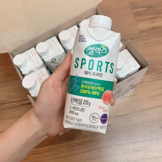셀렉스스포츠 셀렉스 스포츠 웨이 프로틴 복숭아_ 330ml x 12팩 — 5점을 준 리뷰어가 2021년 7월 올린 사용 사진