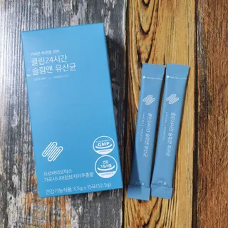 클린24시간 슬림앤유산균 1박스 (3.5g X 15포) — 5점을 준 리뷰어가 2022년 8월 올린 사용 사진