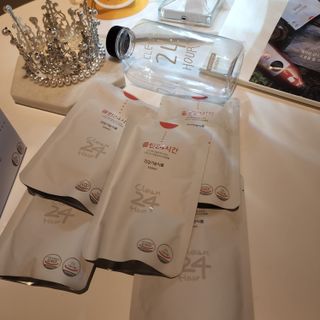 클린24시간 1BOX(5포) + 전용보틀(500ml) — 5점을 준 리뷰어가 2022년 7월 올린 사용 사진