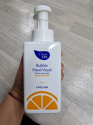 카오리온코스메틱스 클린온 버블 핸드 워시 500ml — 5점을 준 리뷰어가 2021년 8월 올린 사용 사진