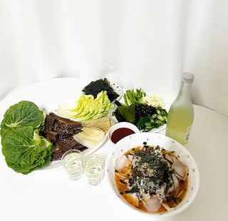 마라도푸드 포항 구룡포 햇 과메기 야채세트 마라도회식당 꽁치 — 5점을 준 리뷰어가 2023년 10월 올린 사용 사진