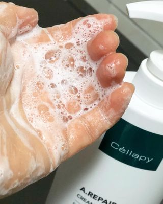 셀라피 에이리페어 크림 바디 워시 2세대 500ml — 4.5점을 준 리뷰어가 2021년 1월 올린 사용 사진