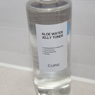 김정문알로에 큐어 큐어 알로에 워터 젤리 토너 500ml — 5점을 준 리뷰어가 2021년 4월 올린 사용 사진