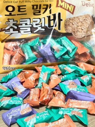 델리스 오트 밀키 초콜릿 바 — 5점을 준 리뷰어가 2023년 1월 올린 사용 사진