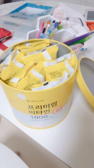 서울약사신협 프리미엄비타민C1000_2.5G x 100포 — 5점을 준 리뷰어가 2021년 1월 올린 사용 사진