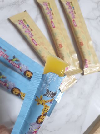다나음 셀렌에 빠진 아연면역젤리 열대과일맛+사과맛 — 5점을 준 리뷰어가 2023년 1월 올린 사용 사진