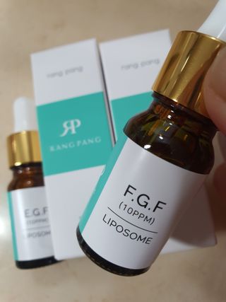랑팡 EGF+FGF 10ppm 리포좀 앰플 원액 10ml — 5점을 준 리뷰어가 2021년 12월 올린 사용 사진