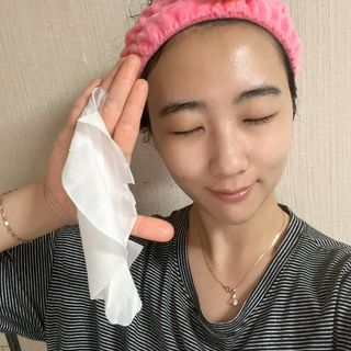 태그스킨 4스텝 주름개선 피부미백 영양 마스크팩 3개 세트(최신버전) — 5점을 준 리뷰어가 2022년 5월 올린 사용 사진