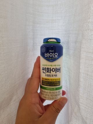 LIVE 매일바이오 썬화이버 드링킹 요거트 — 4점을 준 리뷰어가 2022년 8월 올린 사용 사진