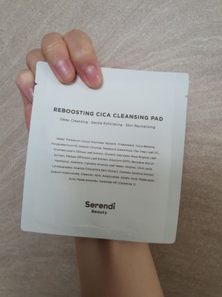세렌디뷰티 리부스팅 시카 클렌징 패드 — 5점을 준 리뷰어가 2021년 7월 올린 사용 사진