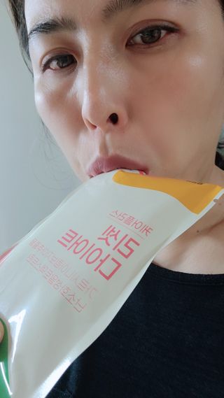 [경남제약헬스케어] 케어플러스 리셋 다이어트 청포도맛 100ml X 5포 (5일분) — 5점을 준 리뷰어가 2023년 4월 올린 사용 사진