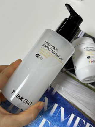 씽크바이오 히알루론 에센스 에어볼 28ea/ 부스팅 세럼 250ml 2종 세트 — 5점을 준 리뷰어가 2022년 8월 올린 사용 사진