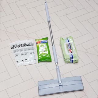 3M 스카치브라이트 파스텔블루 대형 밀대걸레 + 물걸레청소포 대형 30매 세트 — 5점을 준 리뷰어가 2023년 12월 올린 사용 사진