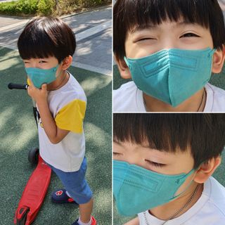 애니가드키즈 라이트 소형 5컬러 각 10매입 [크리미베이지, 코튼핑크, 블루레이크, 페일로즈, 민트그린] — 5점을 준 리뷰어가 2022년 6월 올린 사용 사진