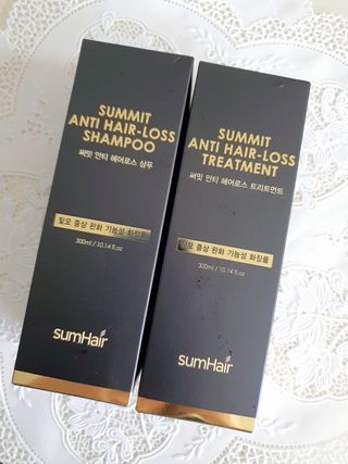 썸헤어 / SUMHAIR 썸헤어  써밋 안티 헤어로스 샴푸+트리트먼트 — 5점을 준 리뷰어가 2021년 6월 올린 사용 사진