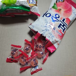 청포도캔디 복숭아캔디 — 5점을 준 리뷰어가 2022년 11월 올린 사용 사진