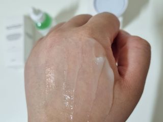 [녹산] 그린 솔루션 멀티 수분 앰플 + 그린 솔루션 멀티 수분크림 — 5점을 준 리뷰어가 2022년 9월 올린 사용 사진
