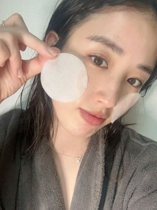 산다화 비타민씨 화이트닝 토너 패드 — 4점을 준 리뷰어가 2023년 5월 올린 사용 사진