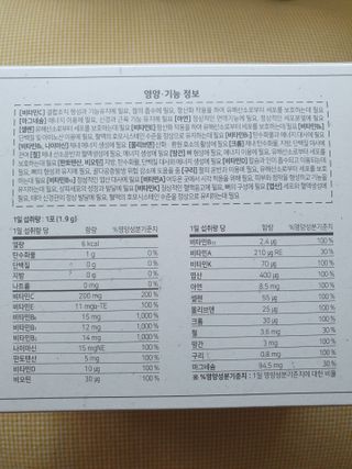 네이처셋 멀티비타민 종합비타민팩 1개월분 — 5점을 준 리뷰어가 2021년 6월 올린 사용 사진