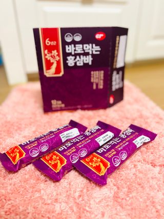 씨알푸드 건강기능식품 6년근 홍삼 함유, 바로먹는 홍삼바 30g 12개입 — 5점을 준 리뷰어가 2022년 3월 올린 사용 사진