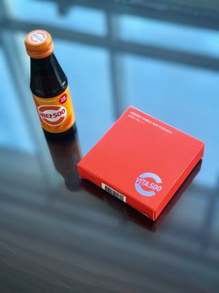 광동생활건강 MF[광동] 비타500✨주름개선·미백·SPF50+🌞퍼펙트쉴드 빅 선쿠션 본품 — 5점을 준 리뷰어가 2024년 5월 올린 사용 사진