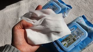 햅스 세균없는 주방 대형 2팩, HAPS sanitizer wipe — 4점을 준 리뷰어가 2022년 1월 올린 사용 사진