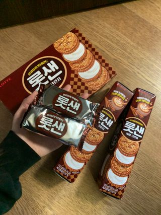 롯데제과 롯샌 카페크런치 — 5점을 준 리뷰어가 2021년 10월 올린 사용 사진