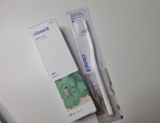 주식회사 클린디 [클린디]🌿민트향으로 상쾌하게, 단짝가글 + 맞춤 칫솔 + 치약 세트🦷 — 4.5점을 준 리뷰어가 2021년 12월 올린 사용 사진