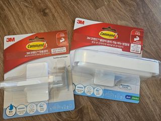 3M 클립이 유연한 칫솔걸이 + 물받이 분리 가능 비누 받침대 — 5점을 준 리뷰어가 2024년 5월 올린 사용 사진