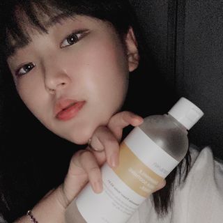 나나스킨 캐모마일아쿠아수딩토너 — 5점을 준 리뷰어가 2021년 5월 올린 사용 사진