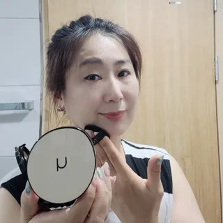 하멜 비건 아쿠아 글로우 제로핏 쿠션 — 5점을 준 리뷰어가 2022년 8월 올린 사용 사진