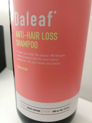 달리프 진저 베러 퍼퓸 탈모 완화 샴푸 1000ml 향 3종 — 5점을 준 리뷰어가 2021년 2월 올린 사용 사진