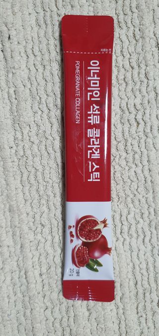 이너미인 석류 콜라겐 스틱 — 5점을 준 리뷰어가 2021년 1월 올린 사용 사진