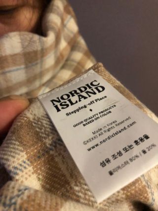 노르딕아일랜드 머플러 아이슬란드 체크 — 5점을 준 리뷰어가 2021년 10월 올린 사용 사진