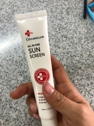닥터셀멜로 셀멜로 올인원 선스크린 — 5점을 준 리뷰어가 2021년 5월 올린 사용 사진