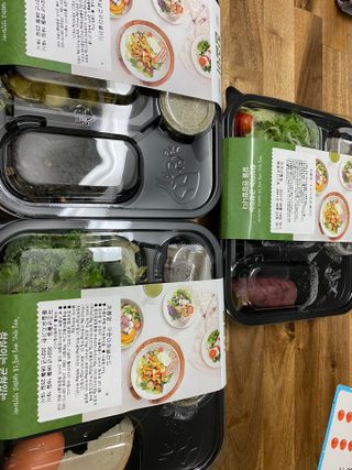 참살이도시락 작심삼일 샐러드도시락 3개 맛보기 새벽배송 또는 택배배송 — 5점을 준 리뷰어가 2021년 8월 올린 사용 사진