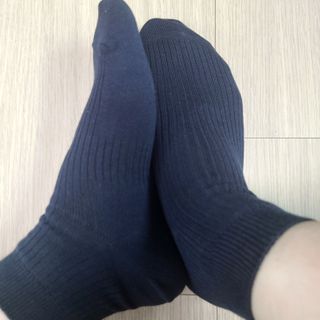 [사이즈가 있는 양말 필로이] 남/여 골지 발목 양말 4족 세트 남【S, M, L, XL】여【S, M, L】_컬러 랜덤 — 5점을 준 리뷰어가 2022년 6월 올린 사용 사진