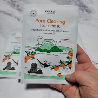 세뚜아(Cettua) [세뚜아] 포어 클리어링 마스크 Cettua Pore Clearing facial mask 5매 — 5점을 준 리뷰어가 2024년 2월 올린 사용 사진