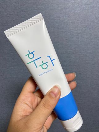 [심폐소생소] 무불소 임산부 천연 치약 — 5점을 준 리뷰어가 2021년 11월 올린 사용 사진