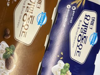 프리 [2종 패키지]덴마크 요거밀 통오트 요거트(플레인/아몬드) — 5점을 준 리뷰어가 2025년 8월 올린 사용 사진