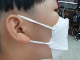 케이파이 항균 마스크 [케이파이] 항균 마스크 60매입 (개별 포장) 숨쉬기 편하여, 야외에서 운동할 때 사용이 편합니다. — 5점을 준 리뷰어가 2022년 7월 올린 사용 사진