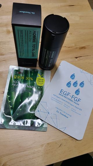 Dr.느루벗 느루벗 옴므 토탈 케어 올인원 118ml 남자 남성 스킨 로션 에센스 크림 화장품 — 5점을 준 리뷰어가 2021년 3월 올린 사용 사진