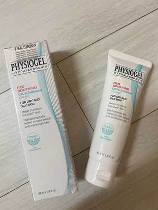 피지오겔 레드수딩 시카밸런스 크림 50ml — 5점을 준 리뷰어가 2022년 4월 올린 사용 사진
