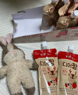 [몸엔용] 우리 아이 건강간식, 달콤한 녹용곤약젤리 디어팡 4종 — 5점을 준 리뷰어가 2021년 11월 올린 사용 사진